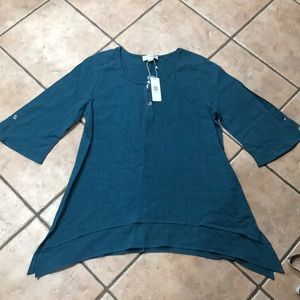 Teal blouse